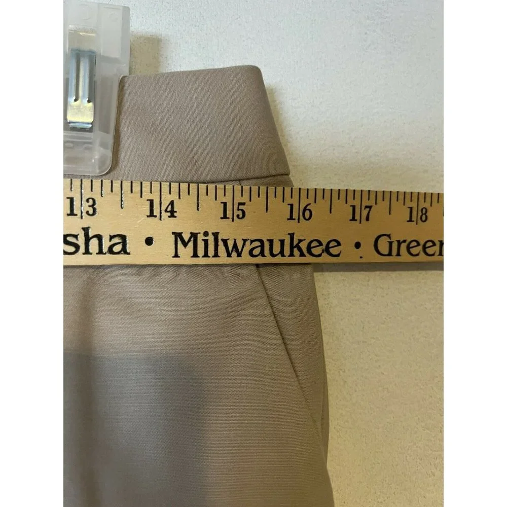 BANANA REPUBLIC Womens Dress Pants Tan Straight Leg Relaxed Stretch Soft SIze 2 - Picture 3 of 10